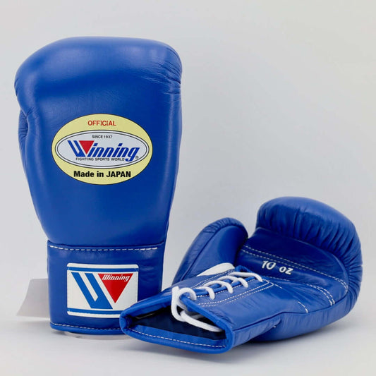 Winning Boxing Gloves Blue Heavy Bag