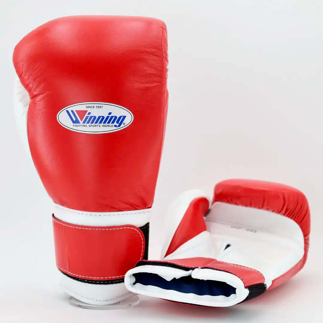 Winning Boxing Gloves Carrot/White Velcro Training