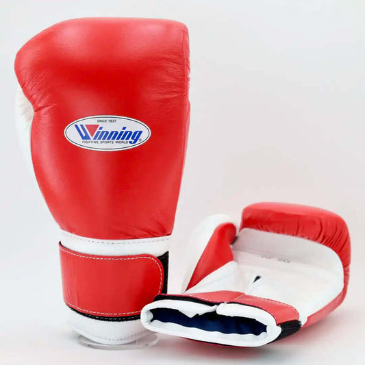 Winning Boxing Gloves Carrot/White Velcro Training