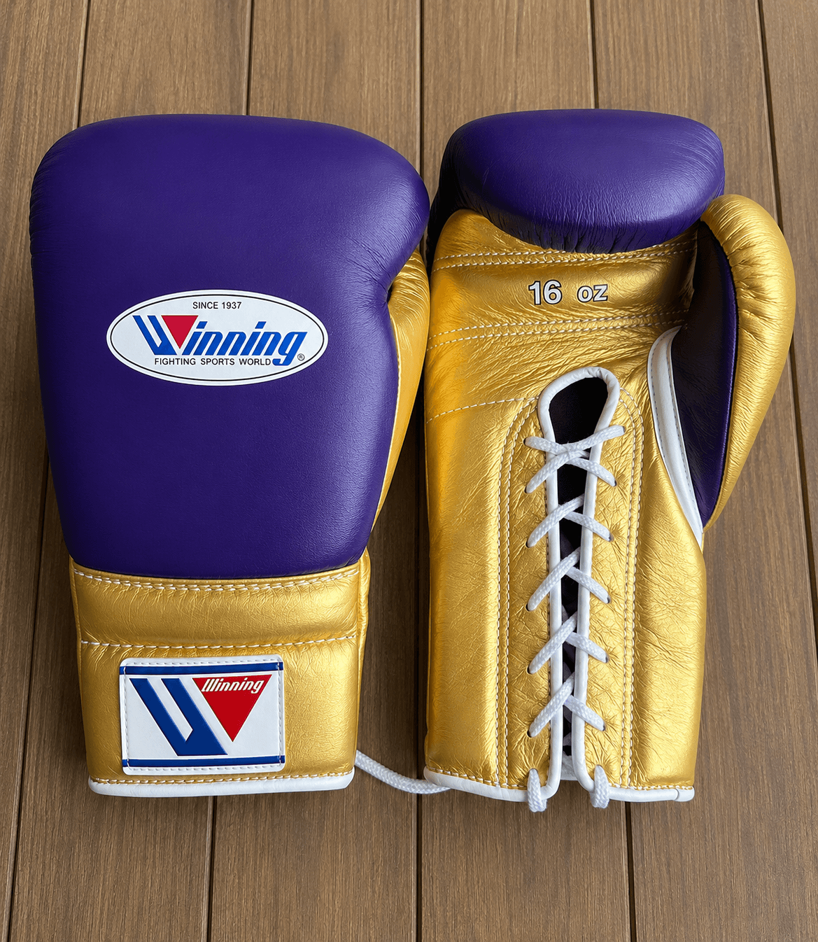 Winning Boxing Gloves Purple/Gold Fitness Boxing