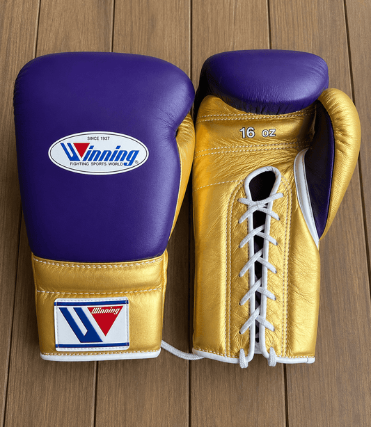 Winning Boxing Gloves Purple/Gold Fitness Boxing