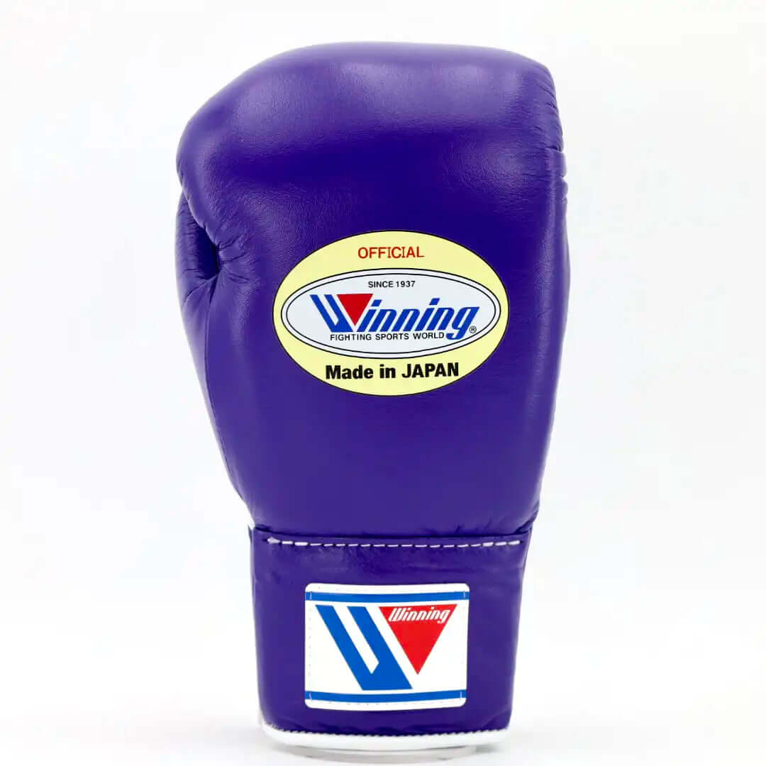 Winning Boxing Gloves Purple Leather