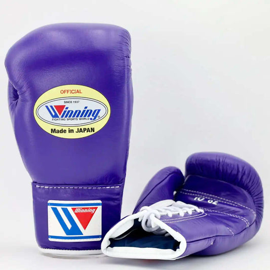 Winning Boxing Gloves Purple Leather
