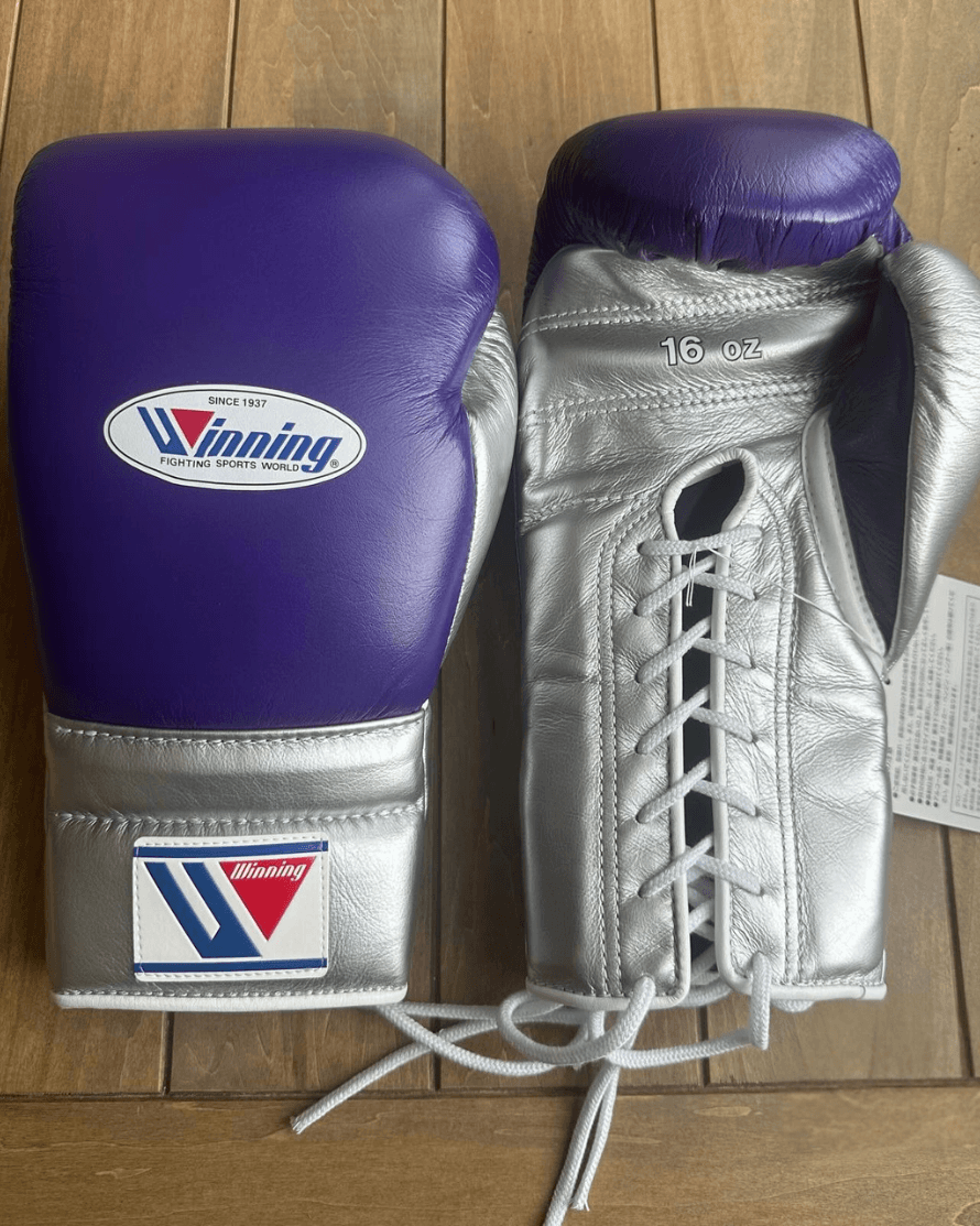 Winning Boxing Gloves Purple/Slate-Grey Fight Gear