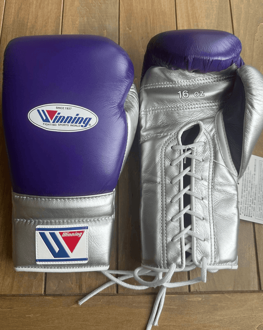 Winning Boxing Gloves Purple/Slate-Grey Fight Gear