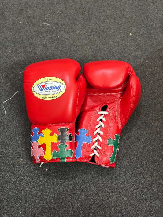 Winning Boxing Gloves Red Custom Fit
