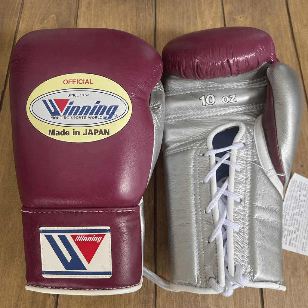 Winning Boxing Gloves Wine/Silver Custom