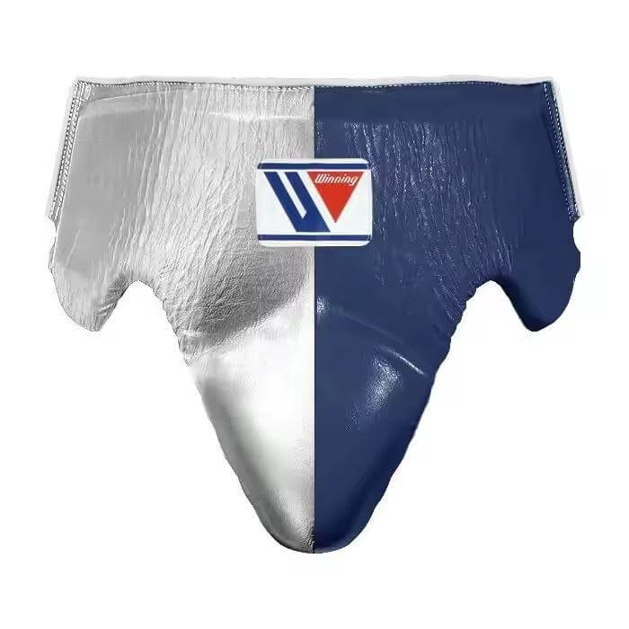 Winning Boxing Gloves Set Silver/Dark-Blue Complete Set