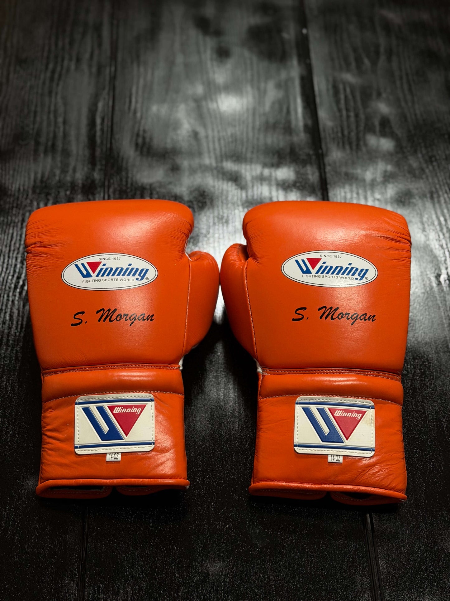 Winning Boxing Gloves Set Orange Custom Fit