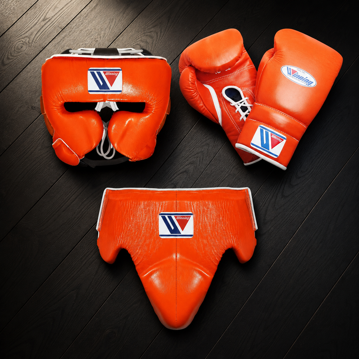 Winning Boxing Gloves Set Orange Custom Fit