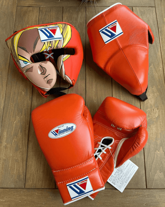 Winning Boxing Gloves Set Orange Protective Gear