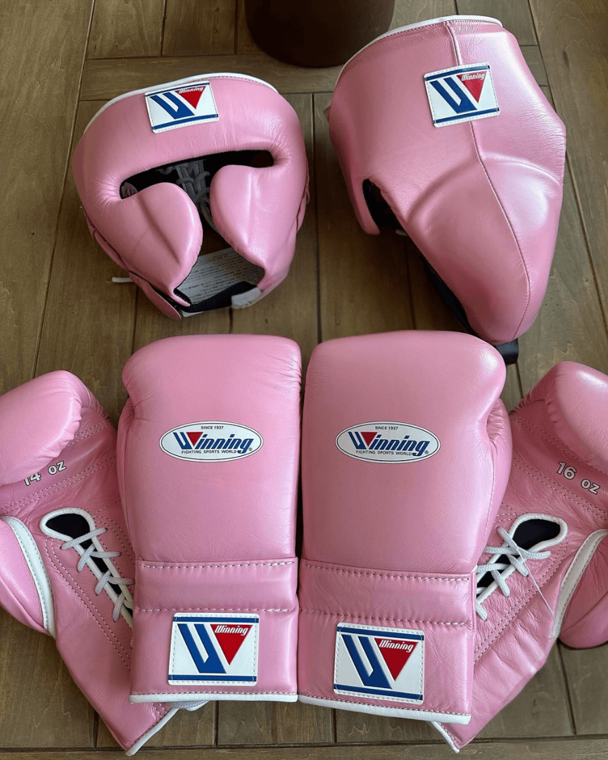 Winning Boxing Gloves Set Pink Boxing Gear