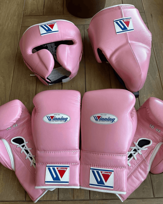 Winning Boxing Gloves Set Pink Boxing Gear