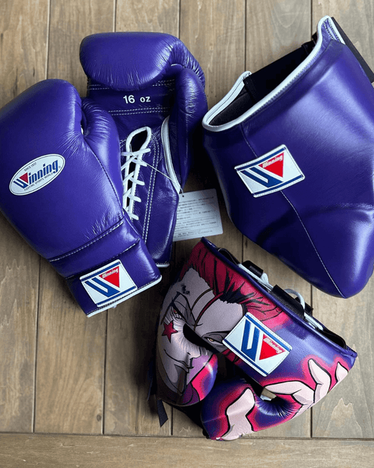 Winning Boxing Gloves Set Purple Custom