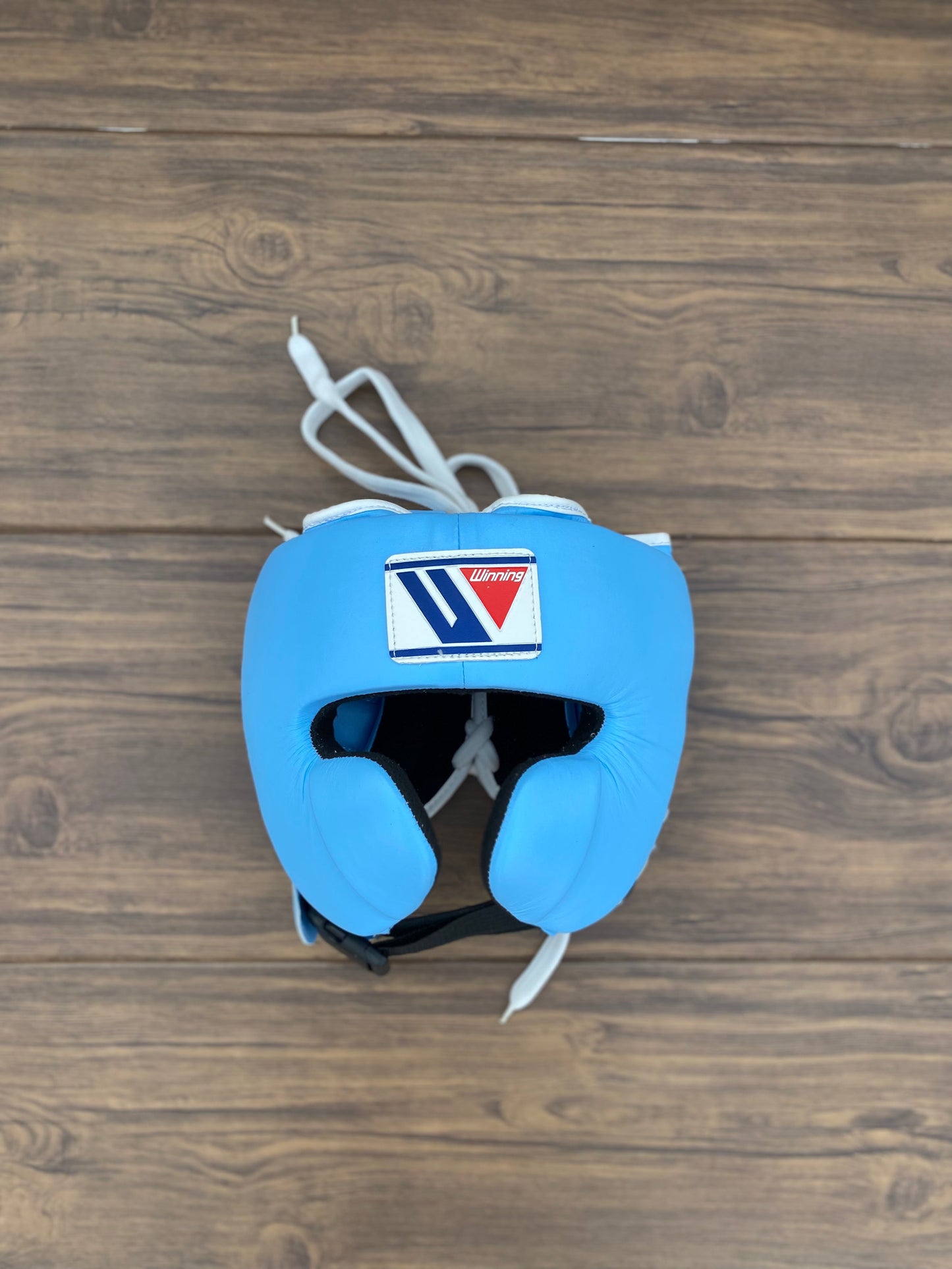 Winning Boxing Gloves Set Sky-Blue Premium Leather