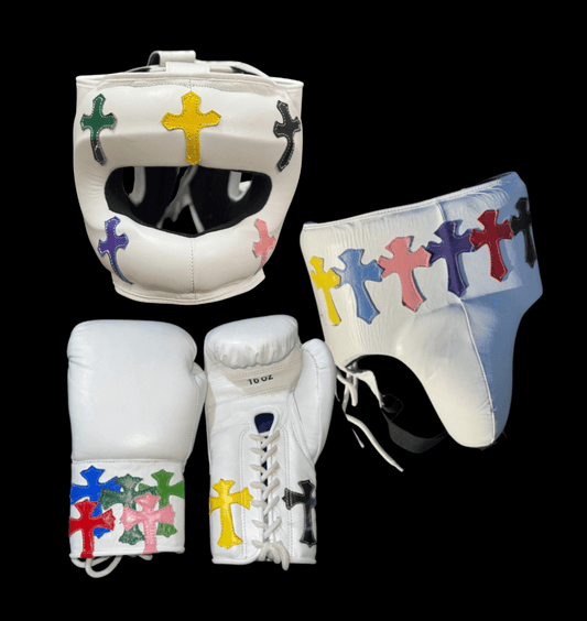 Winning Boxing Gloves Set White Complete Set