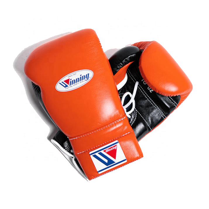 Winning Boxing Gloves Set Black/Orange Training Set