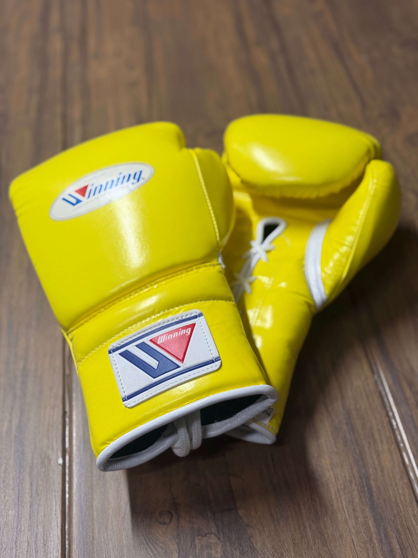 Winning Boxing Gloves Yellow Custom Fit