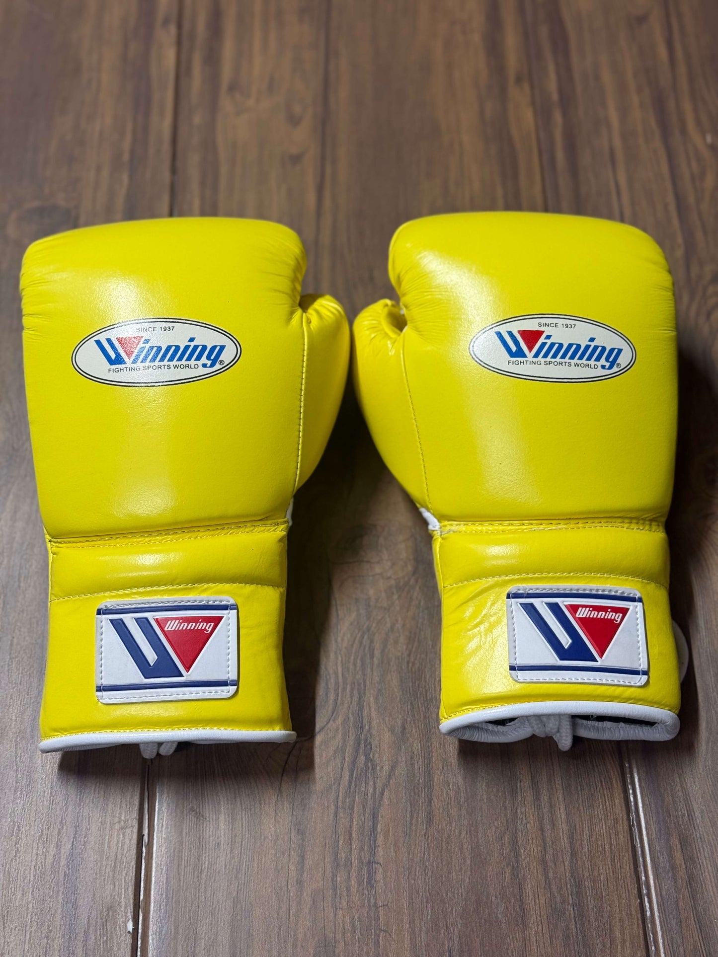 Winning Boxing Gloves Yellow Custom Fit