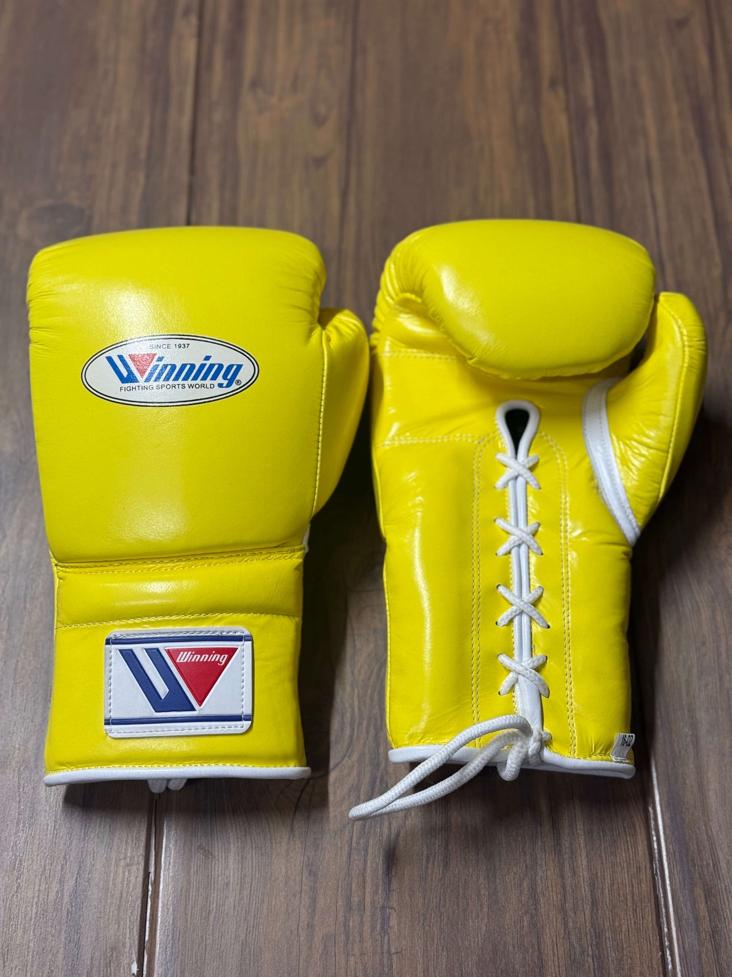 Winning Boxing Gloves Yellow Custom Fit