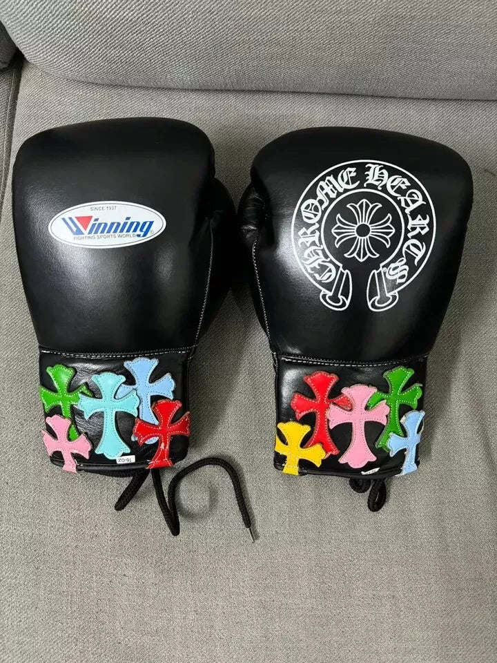 Winning Boxing Gloves Black Heavy Bag
