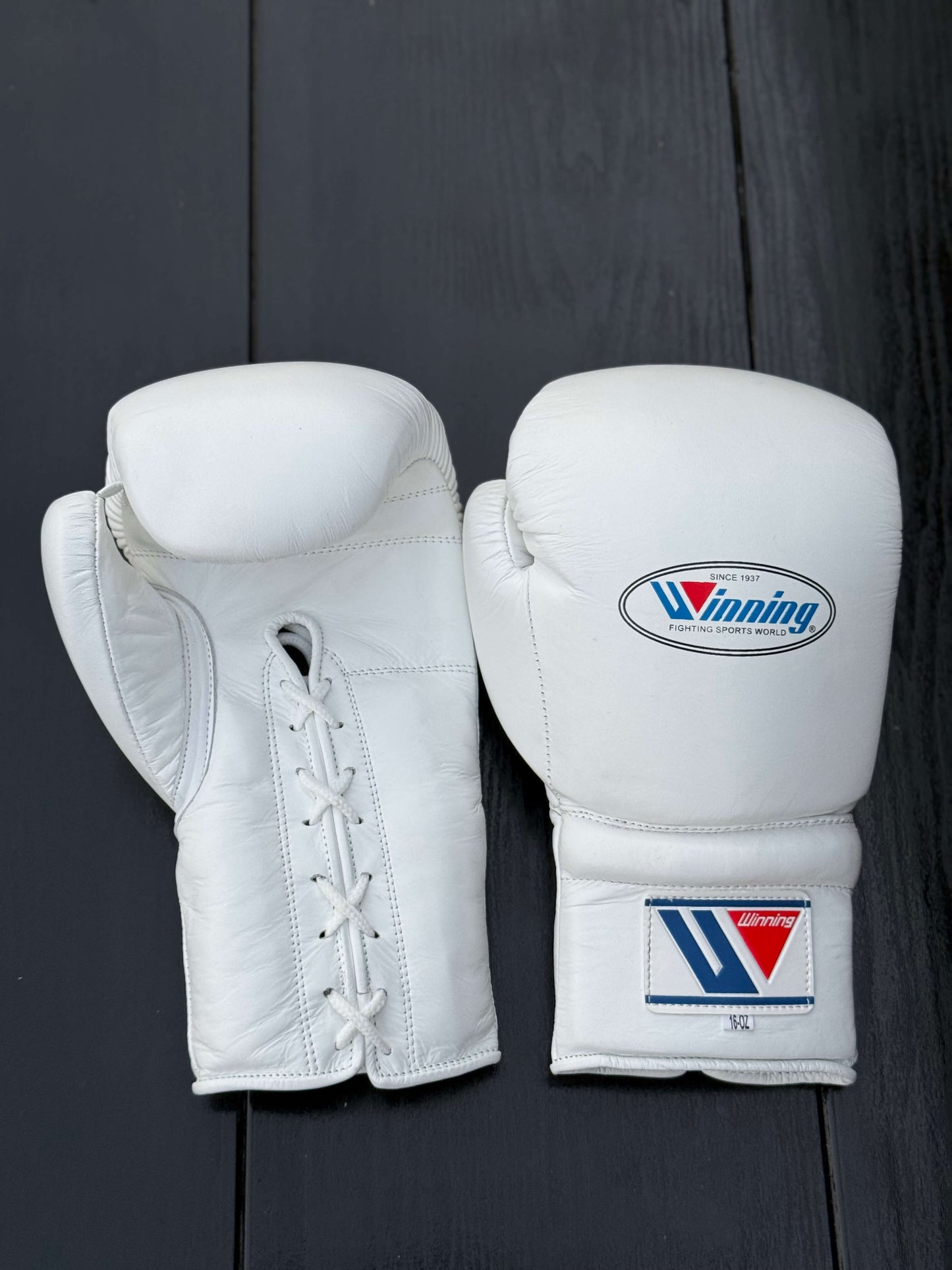 Winning Boxing Gloves White Customizable