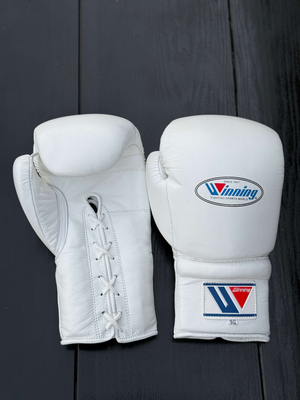 Winning Boxing Gloves White Customizable