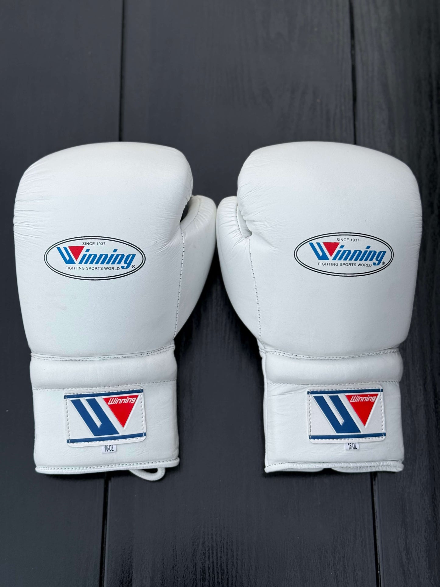 Winning Boxing Gloves White Customizable