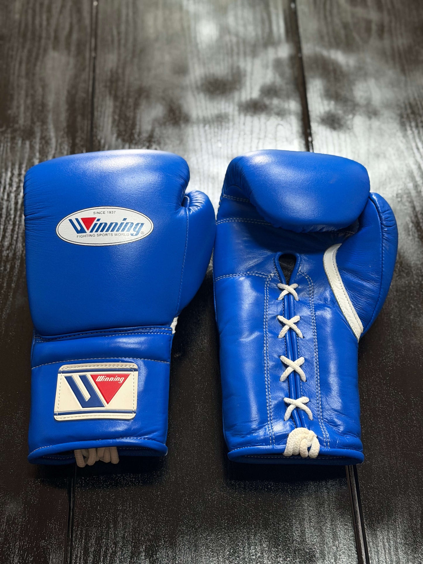 Winning Boxing Gloves Blue Fitness Boxing