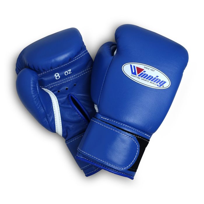 Winning Boxing Gloves Blue Training Gloves Custom