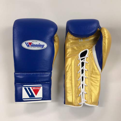 Winning Boxing Gloves Dark-Blue/Gold Custom