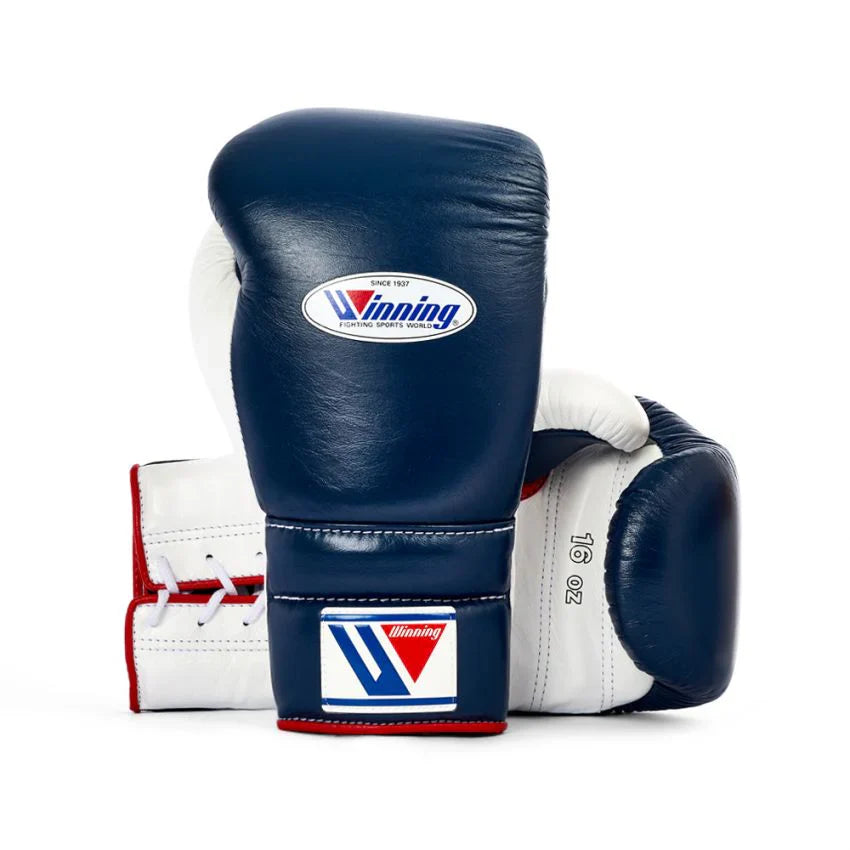 Winning Boxing Gloves Blue/White/Red Sparring