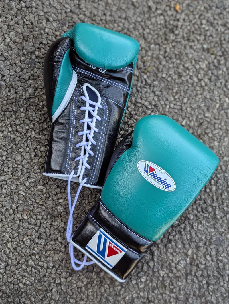 Winning Boxing Gloves Green/Black Custom Fit