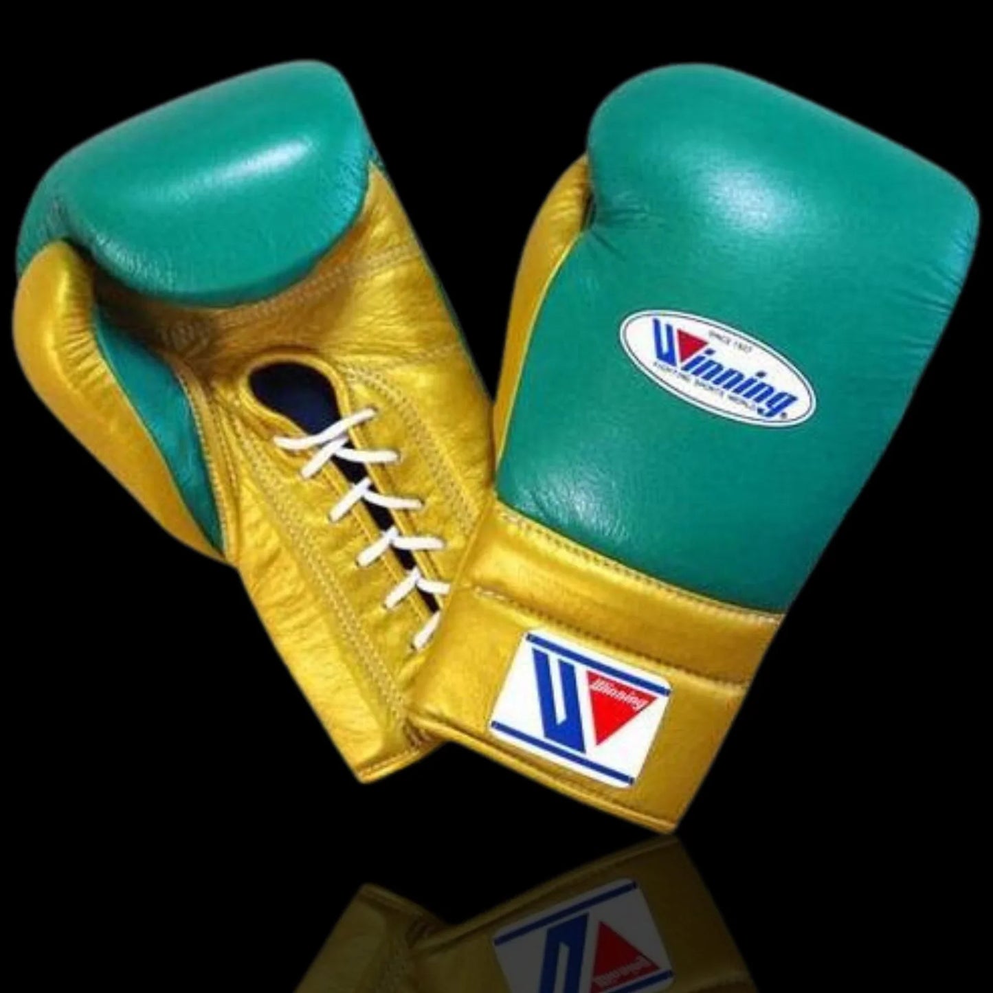 Winning Boxing Gloves Green/Gold Heavy Bag
