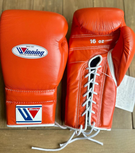 Winning Boxing Gloves Orange Customizable