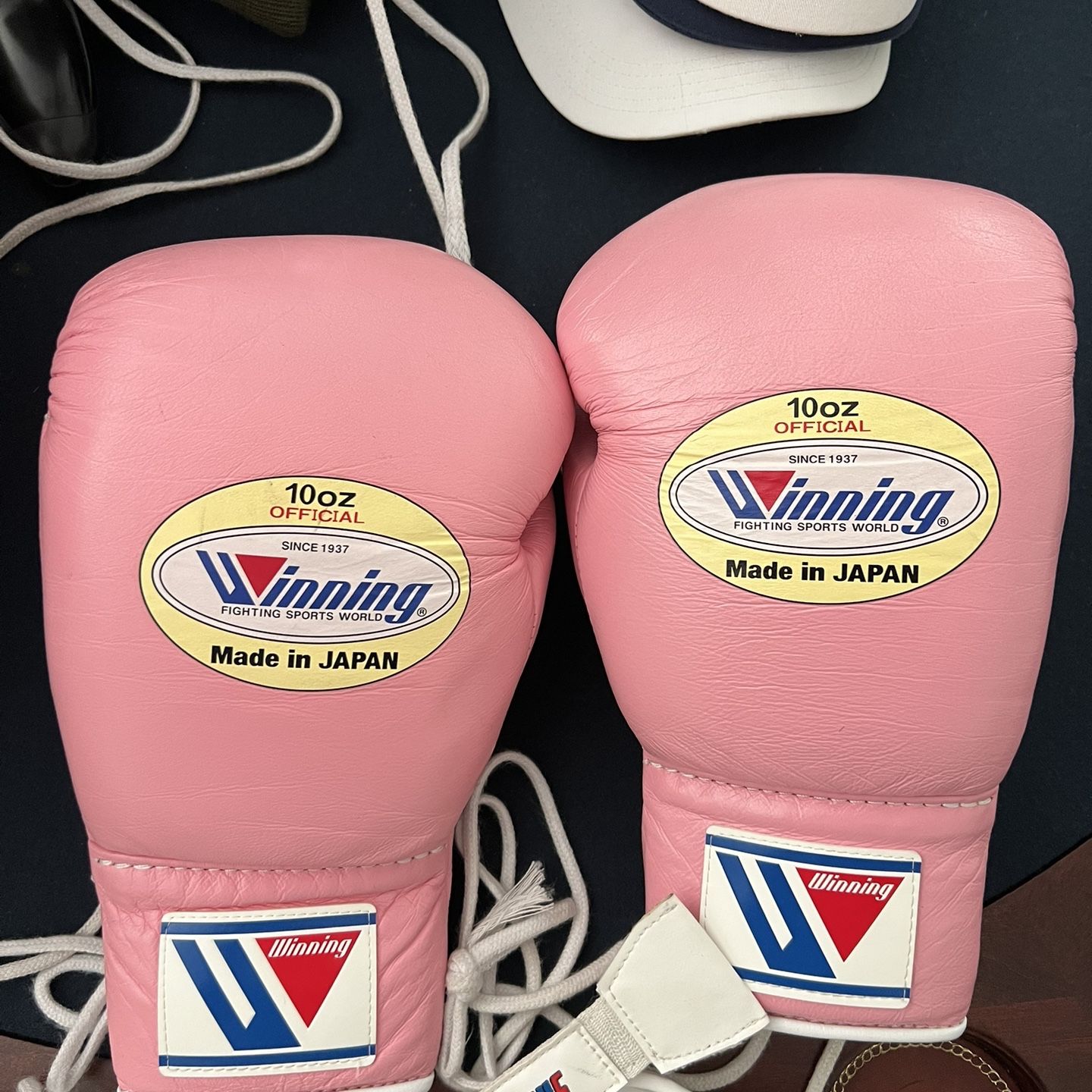 Winning Boxing Gloves Pink Competition
