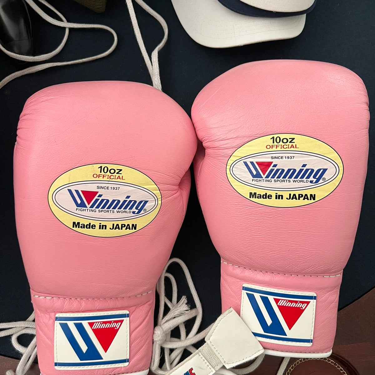 Winning Boxing Gloves Pink Competition