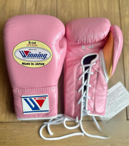 Winning Boxing Gloves Pink Competition