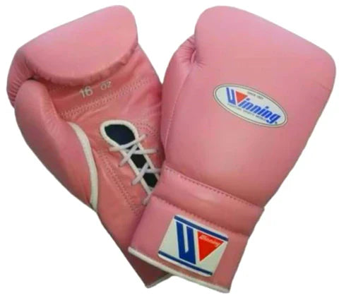 Winning Boxing Gloves Pink Customizable