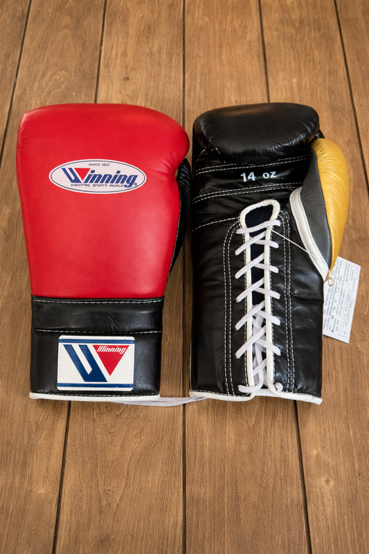 Winning Boxing Gloves Red/Black/Gold Fitness Boxing