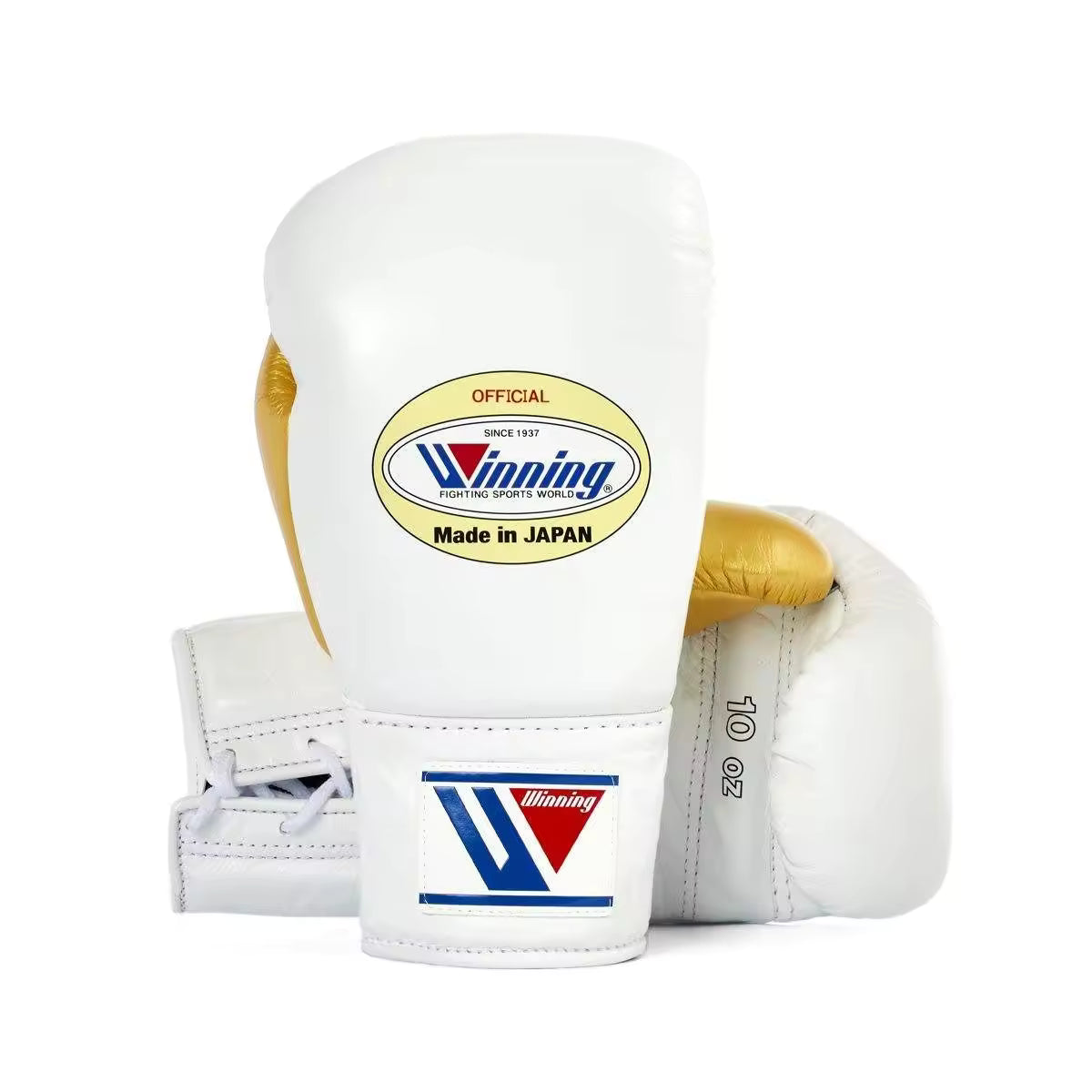 Winning Boxing Gloves White/Gold Heavy Bag