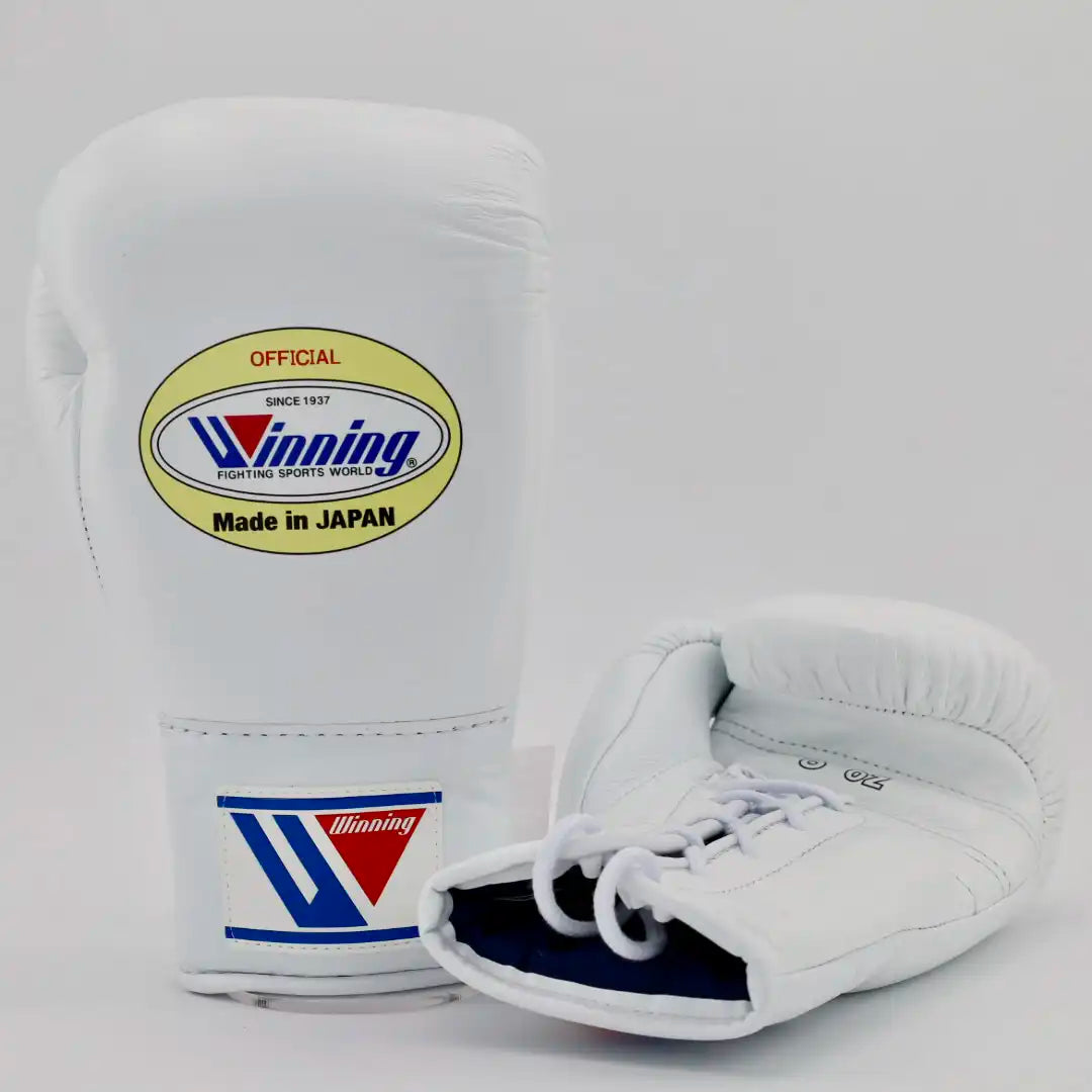 Winning Boxing Gloves White Custom Fit