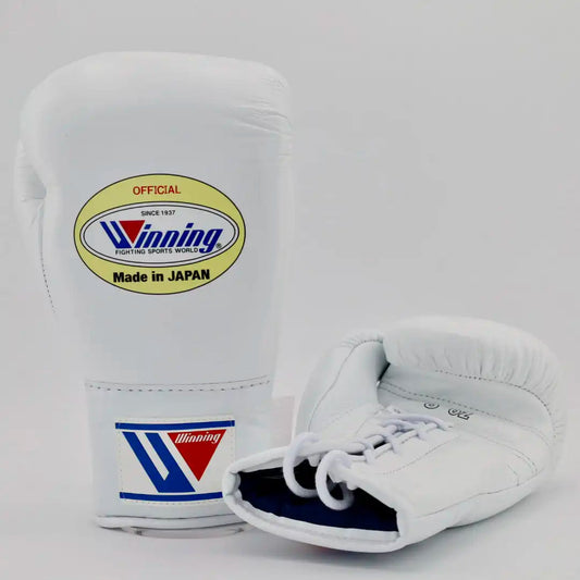 Winning Boxing Gloves White Custom Fit