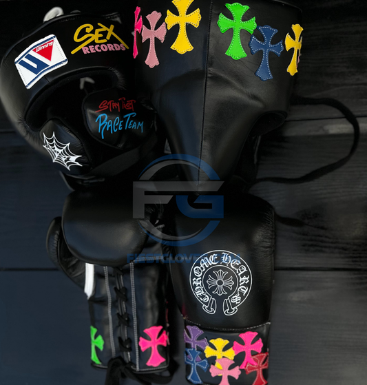 Winning Boxing Gloves Set Black Training Set