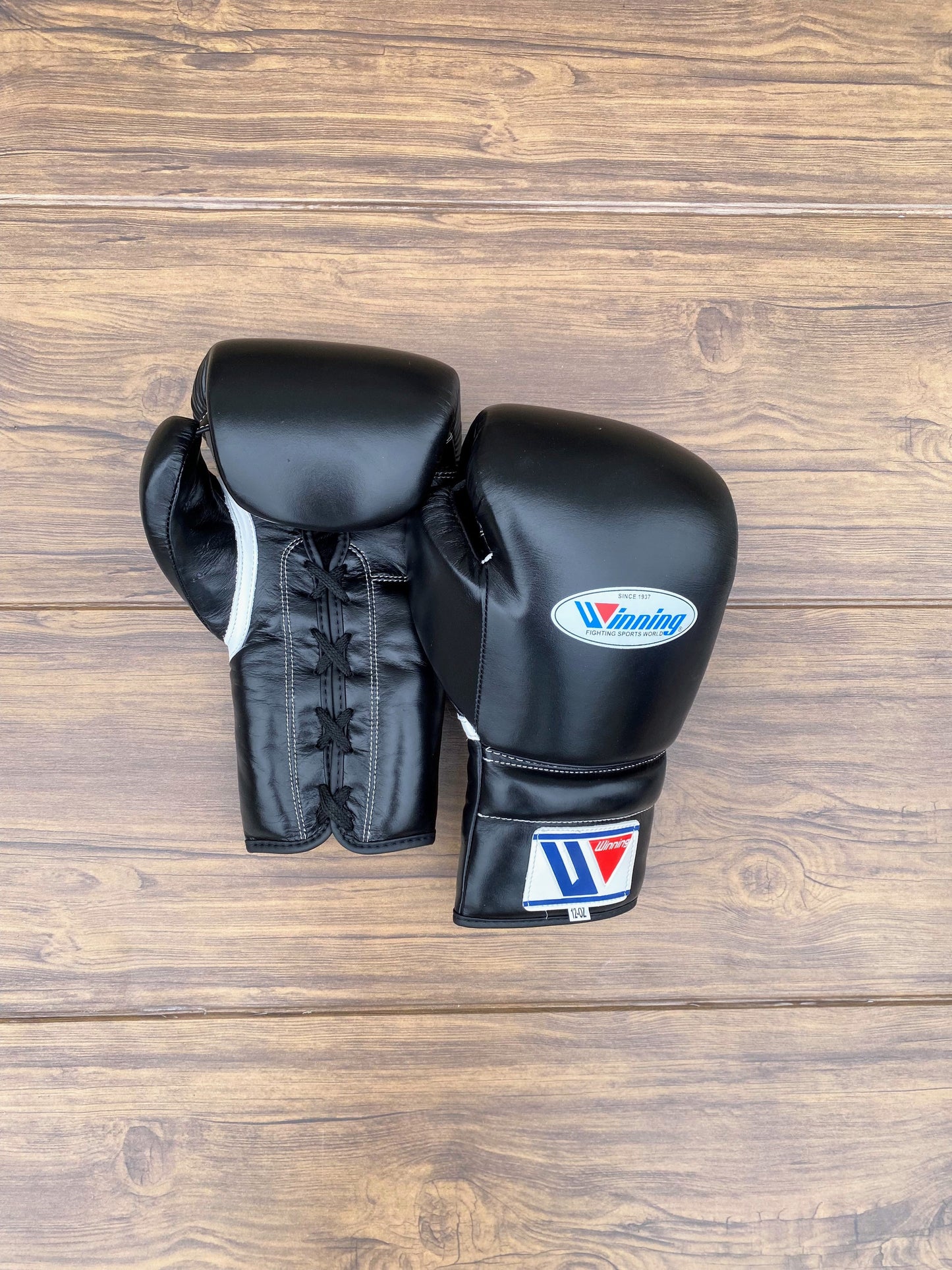 Winning Boxing Gloves Set Black Custom