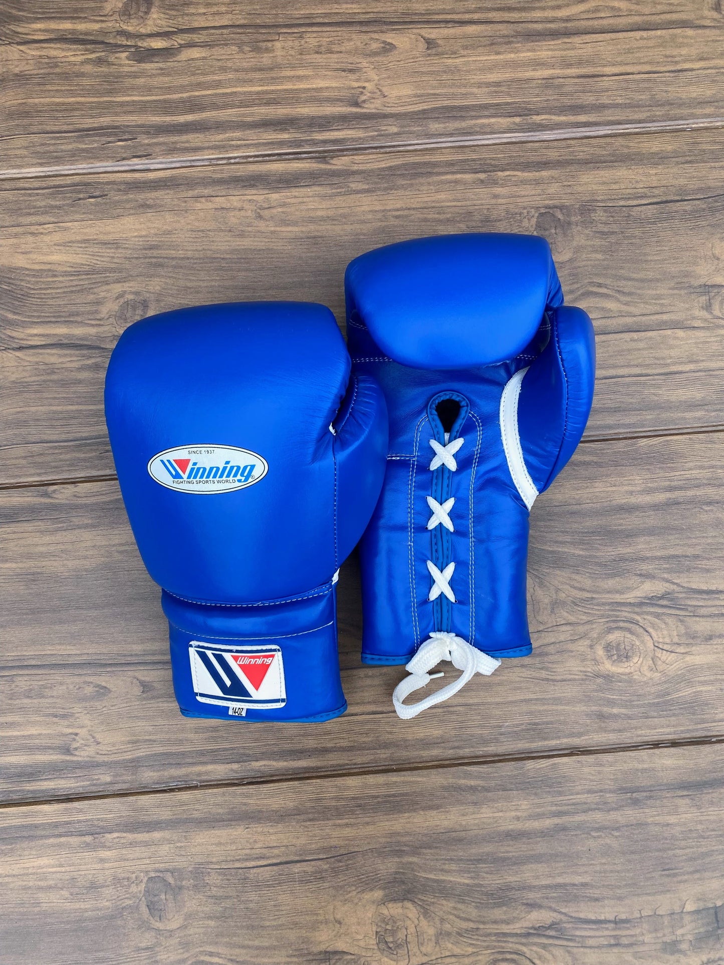 Winning Boxing Gloves Set Blue Fitness Boxing