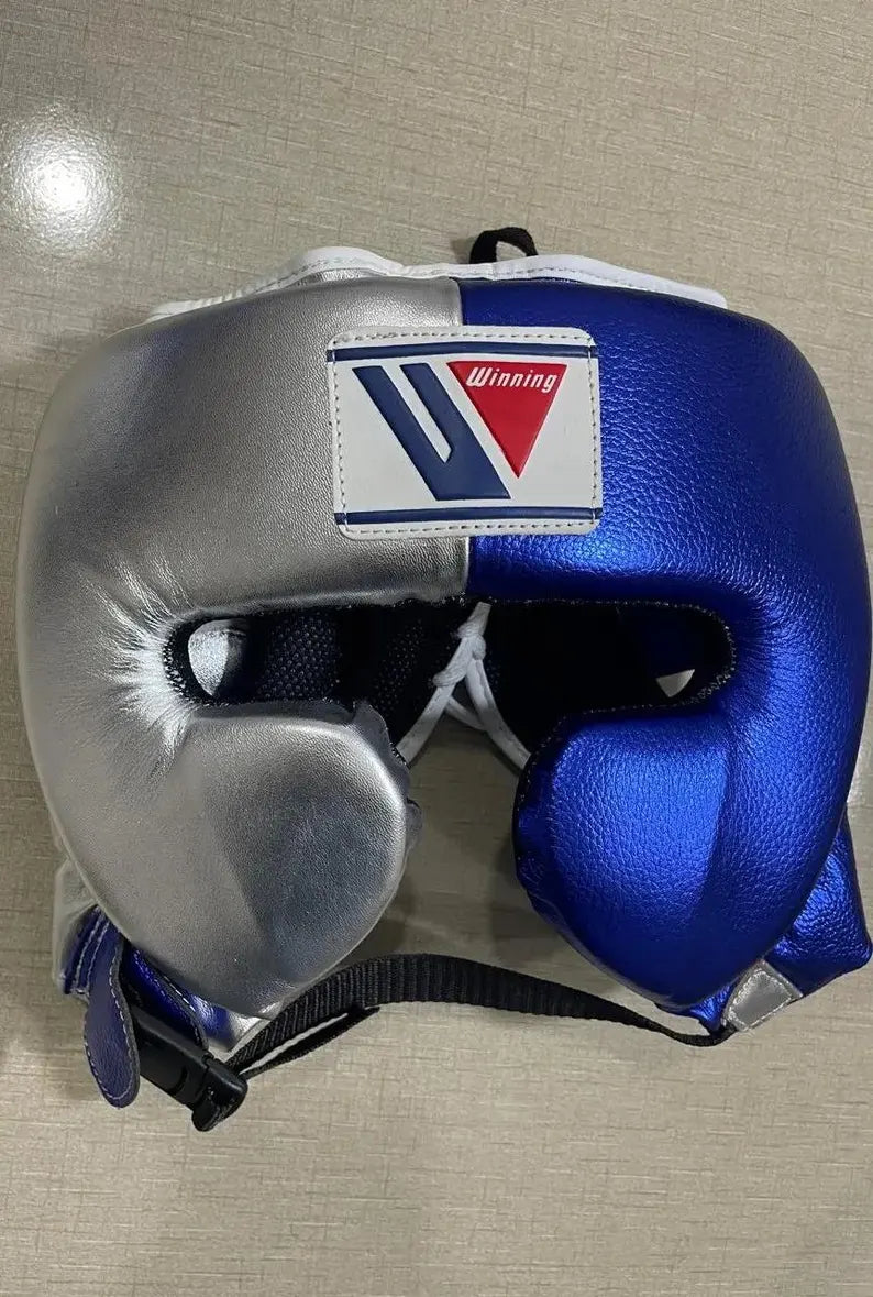 Winning Boxing Gloves Set Blue/Silver Training Set