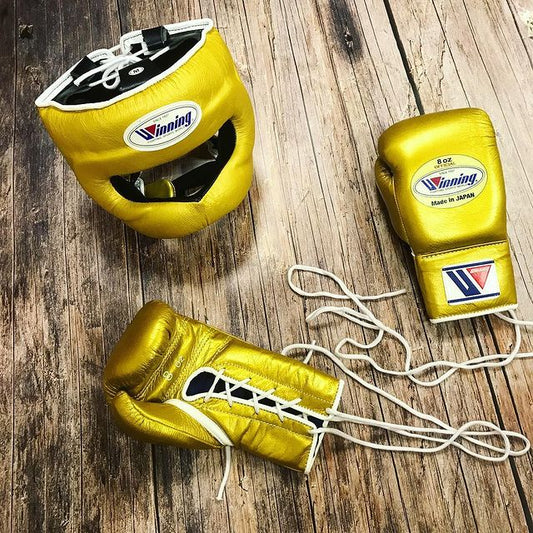 Winning Boxing Gloves Set Gold Training Set