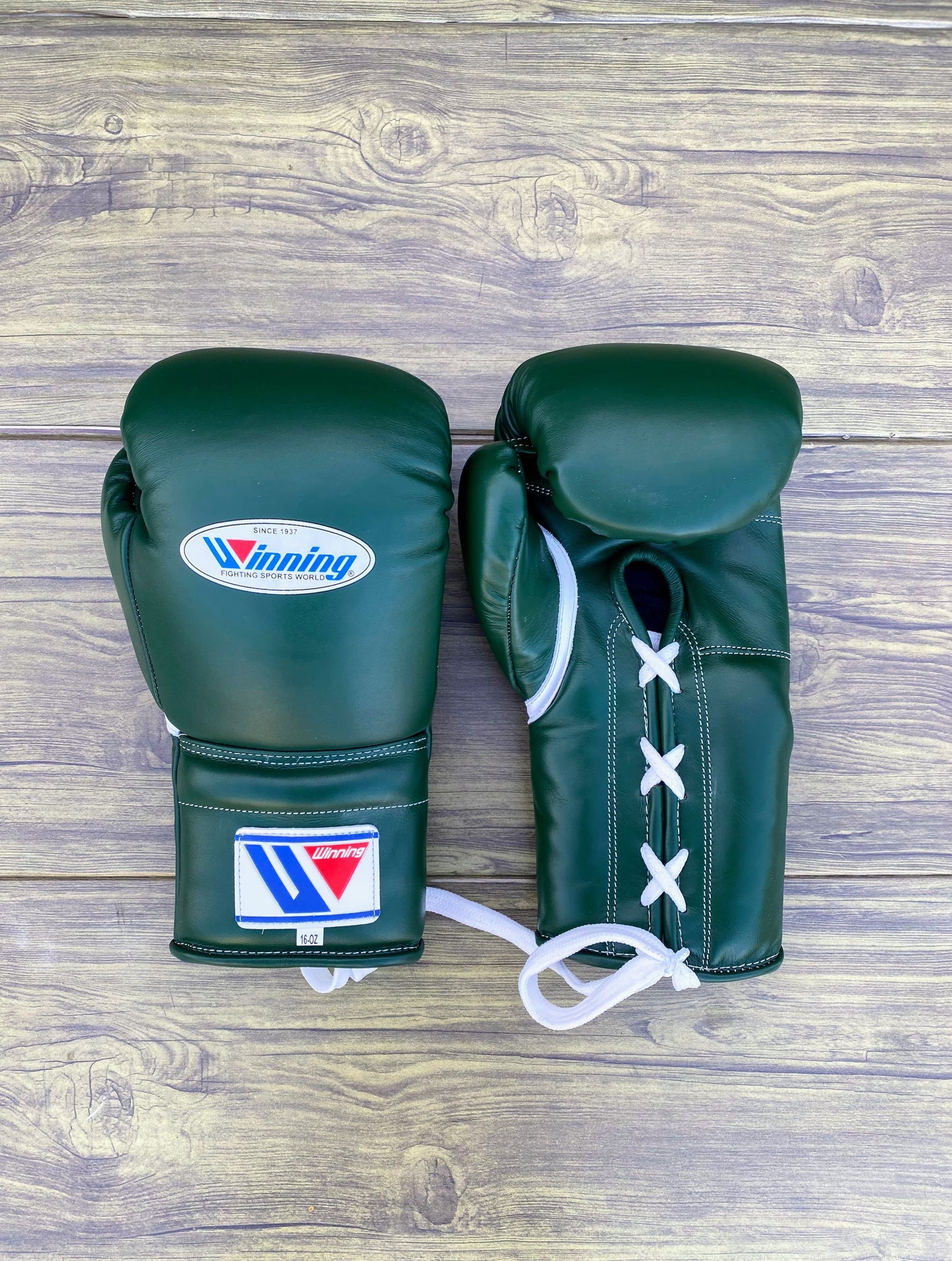 Winning Boxing Gloves Set Dark-Green Custom