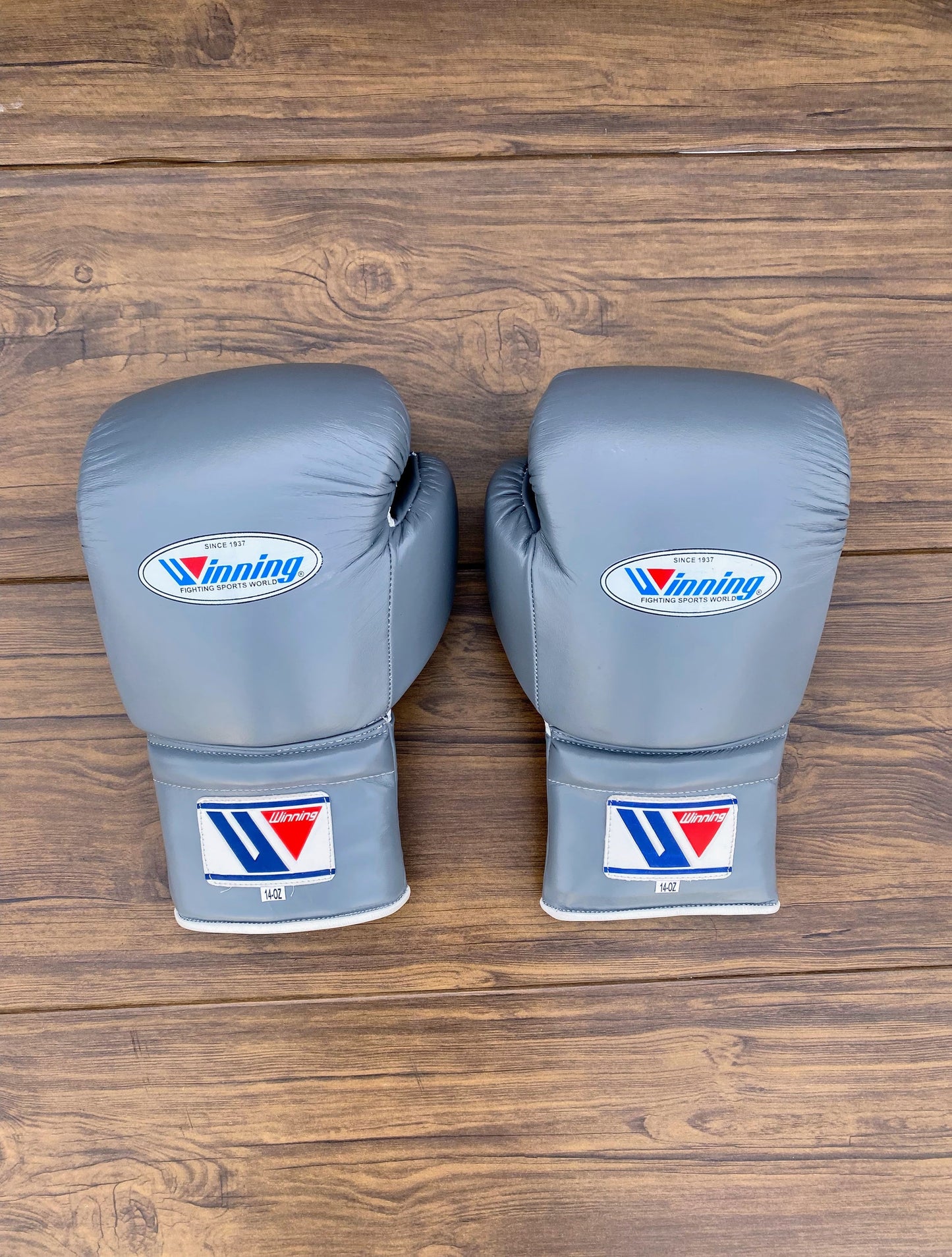Winning Boxing Gloves Set Grey Custom Fit